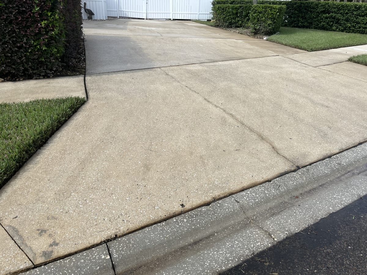 Driveway Cleaning — after cleaning